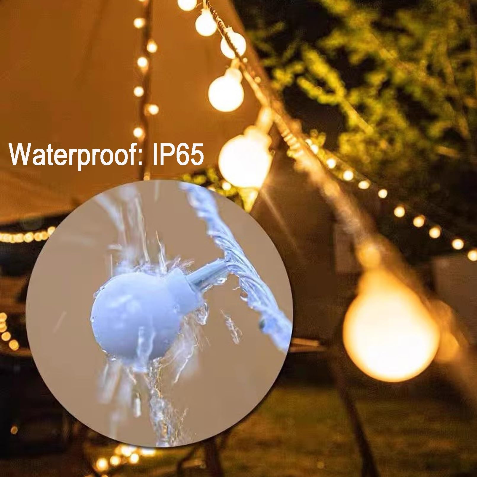 LOFTOLMEA Battery Operated & USB Powered 2 in 1 Globe String Lights, 32.8 FT 80 LEDs Fairy String Lights for Christmas Wedding Party Bedroom Indoor Outdoor, Warm White,10M80