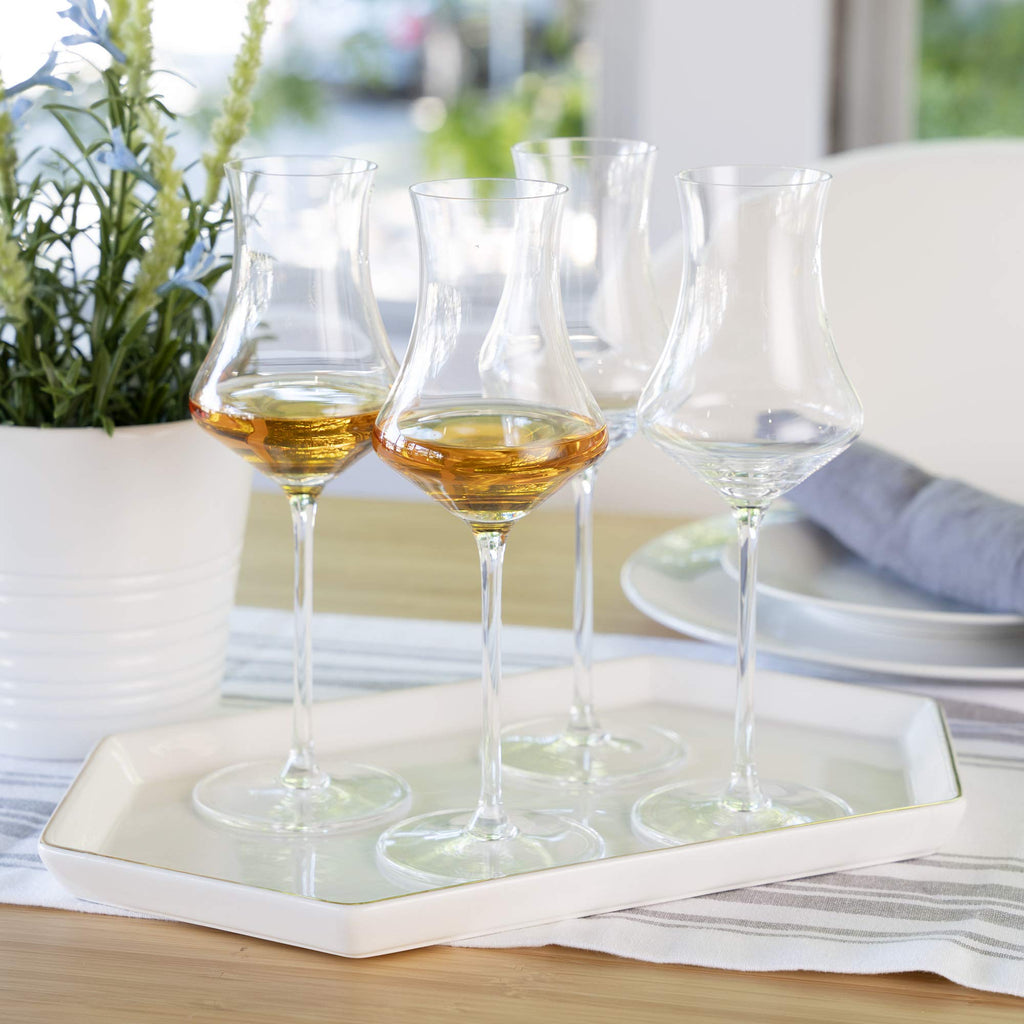 Spiegelau Willsberger Digestif Glasses Set of 4, Elegant Crystal Cordial Glasses, European-Made Glassware for Spirits, Amaro and Port Wine, Home Bar and Wedding Gifts, After Dinner Drinks, 9.9 oz