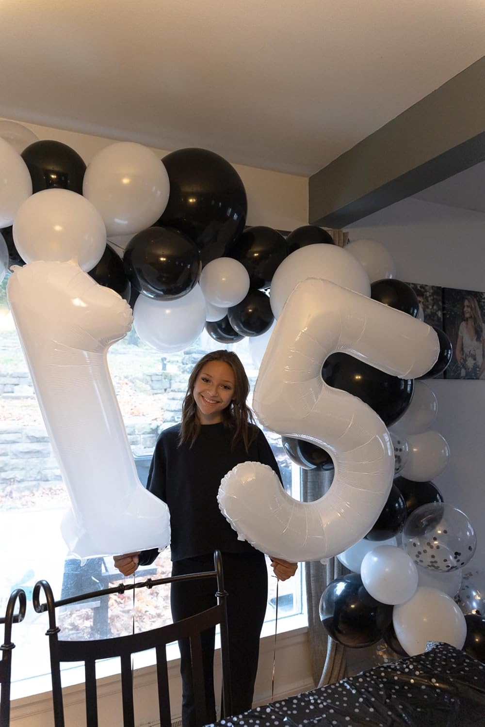 Regine Switzerland 40-Inch White Number 1 Balloon - Translucent First Birthday Decoration for Kids