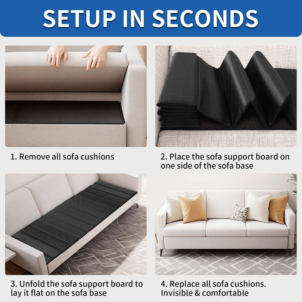 THMINS Heavy Duty Sofa Cushion Support Board for Sagging Sofas, 21.5''x 70'' Laminated Wood Sofa Cushion Support Board, Deep Support and Seat Protection
