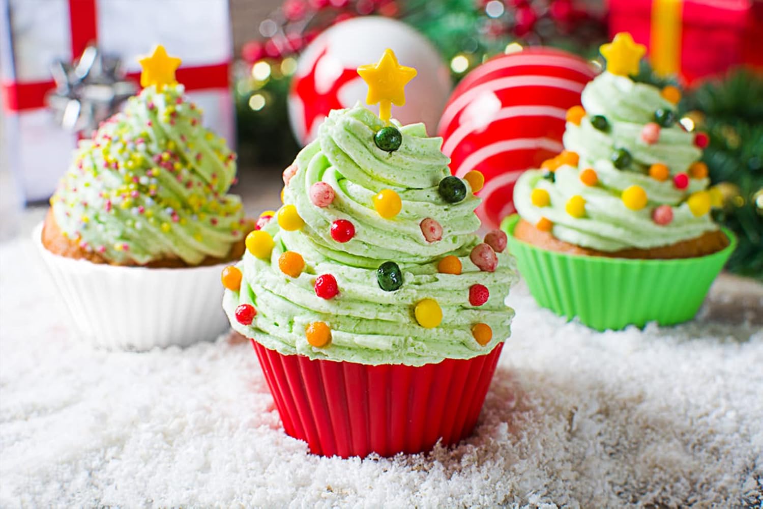 MyFurtive Silicone Cupcake Baking Cups - 24 Reusable Muffin Liners, BPA Free, Dishwasher Safe, Multi-Color