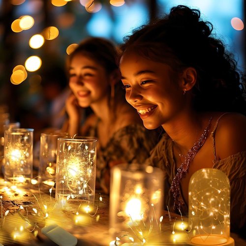 Etinga Fairy Lights - 6 Pack Battery Operated String Lights | 10 LEDs on 3.3ft Silvery Copper Wire, Warm White