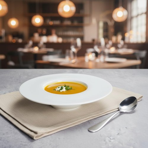 dingdaer Soup Plates Ceramics Rimmed Pasta Plate Set of 4, 16.9 Oz Soup Plates with Wide Rim, Salad Bowls for Dessert,Spaghetti, for Kitchen and Eating, Microwave Dishwasher Safe, 12.2 Inch