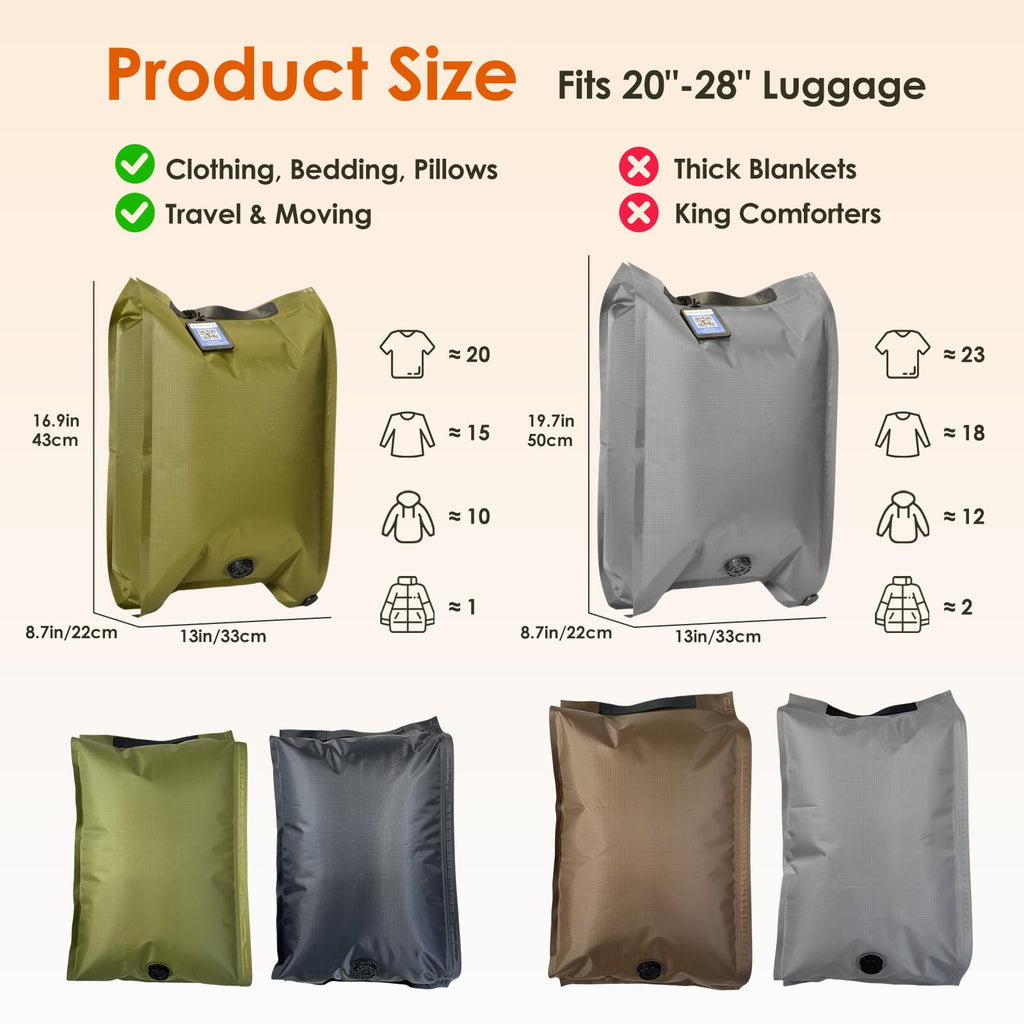 Bfhosehold Heavy Duty Vacuum Storage Bags with Electric Pump & Hand Compression, 4 Pack Vacuum Seal Bags for Clothing, Bedding, Space Saver Bags Includes Smart QR Code for Inventory Tracking