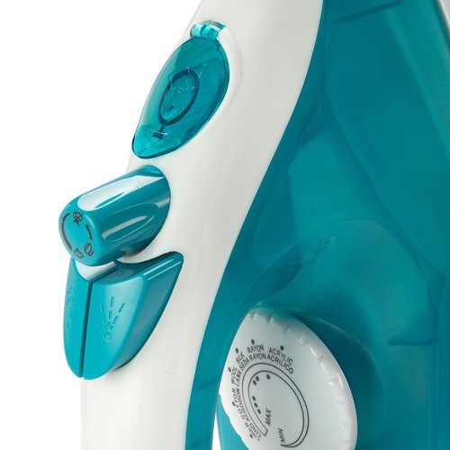 Dominion Advanced Steam Iron for Clothes with Non-Stick Soleplate, Lightweight 1200W Iron with Vertical Steam and Adjustable Thermostat Control, Self Clean, Pivoting Cord, and Steam/Dry/Spray Functions, Teal