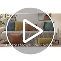 Allorry Soft White Chenille Throw Pillow Covers 12x20 - Set of 2