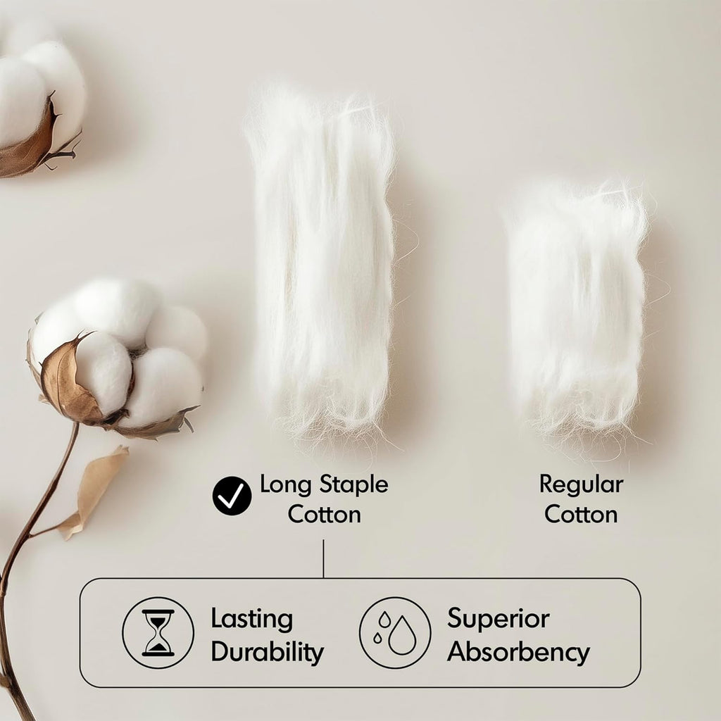 Madison Park 800GSM Cotton Bath Towel Set - Luxurious Absorbent Towels | 8-Piece White Spa Quality Set