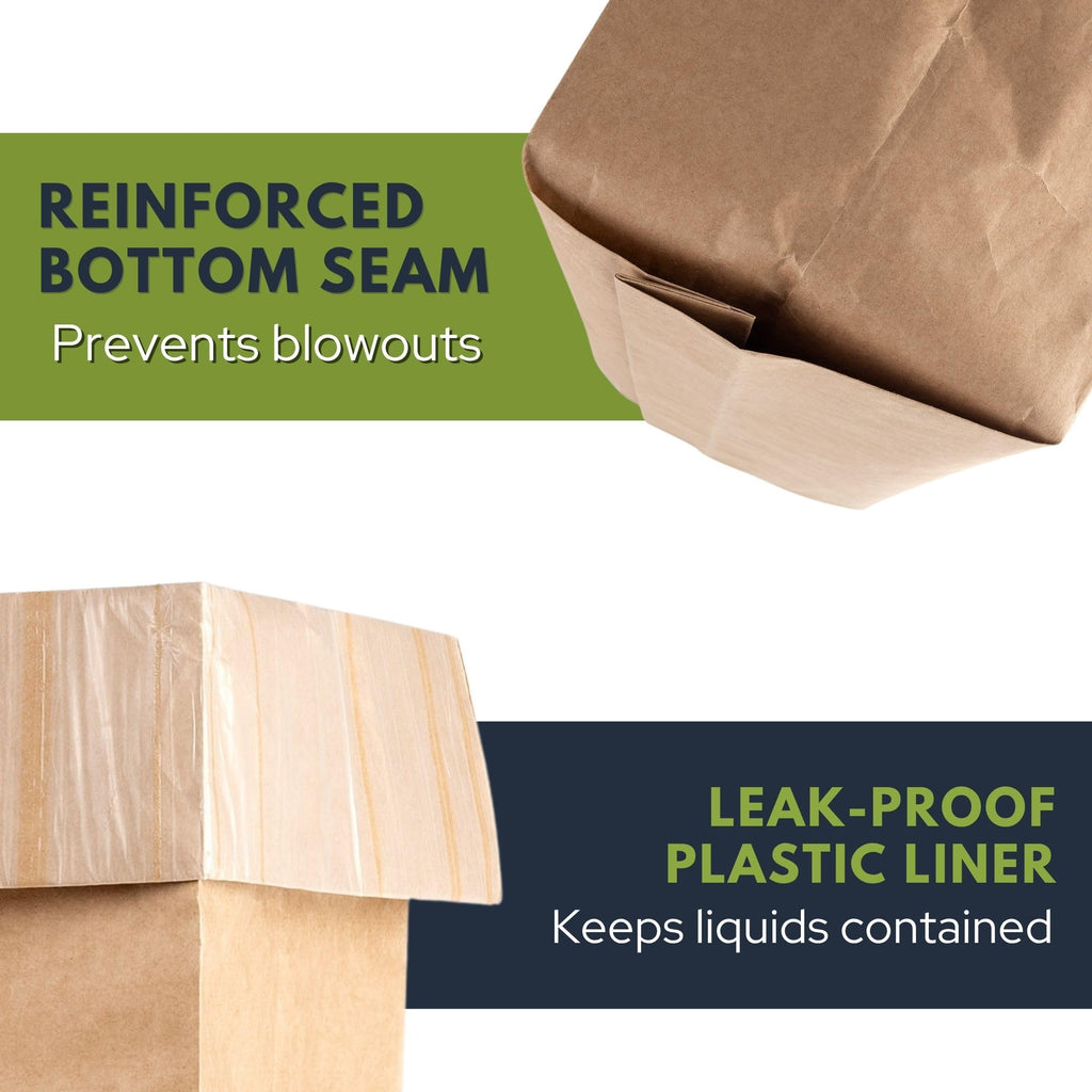 Wenses Paper Trash Compactor Bags, 12 Pack, Fits 15-Inch Compactors