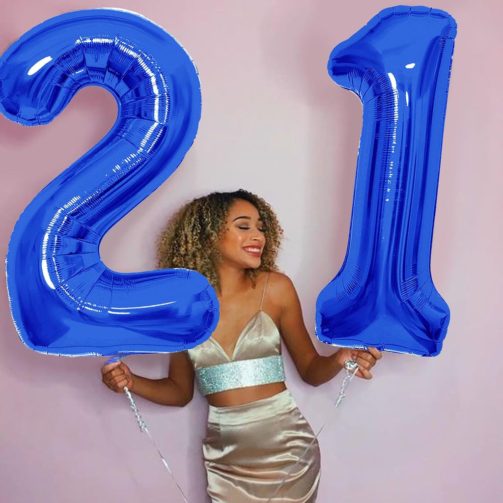 Number Balloons | Giant Navy Blue Number 10 Balloon - Perfect for Birthday Celebrations & Party Decor