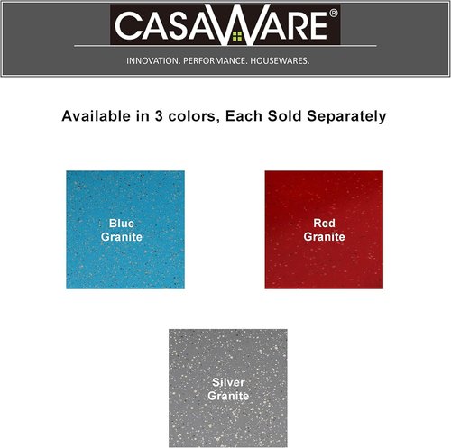 CasaWare Toaster Oven Baking Sheet - 10-Inch Interior Size with 1.5-Inch Handle | Silver Granite Finish