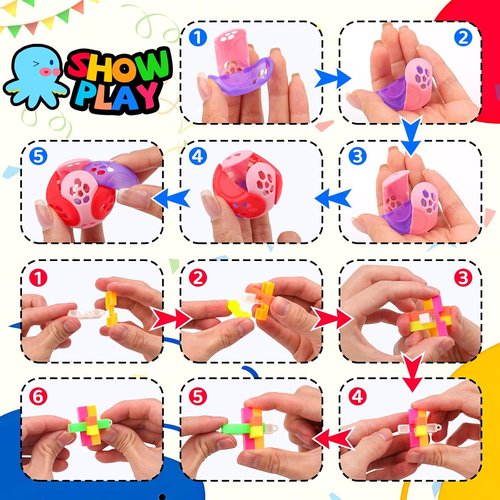 Amy&Benton 200PCS Party Favors for Kids | Fun Goodie Bag Stuffers & Classroom Prizes