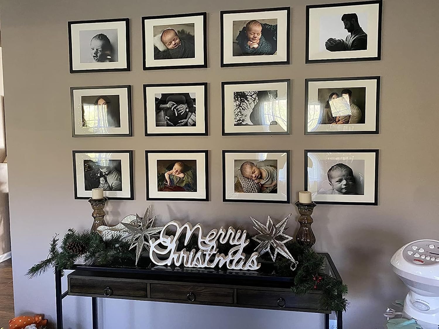 Upsimples 11x14 Picture Frame Set of 5 - Display 8x10 or 11x14 Photos | Black Wall Gallery Frames