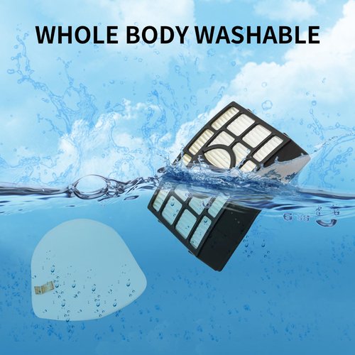JYAILIFES CU530 Filter Replacement for Shark CU530 Lift-Away XL Upright Vacuum 2 Filters+4 Foam Felt Filters