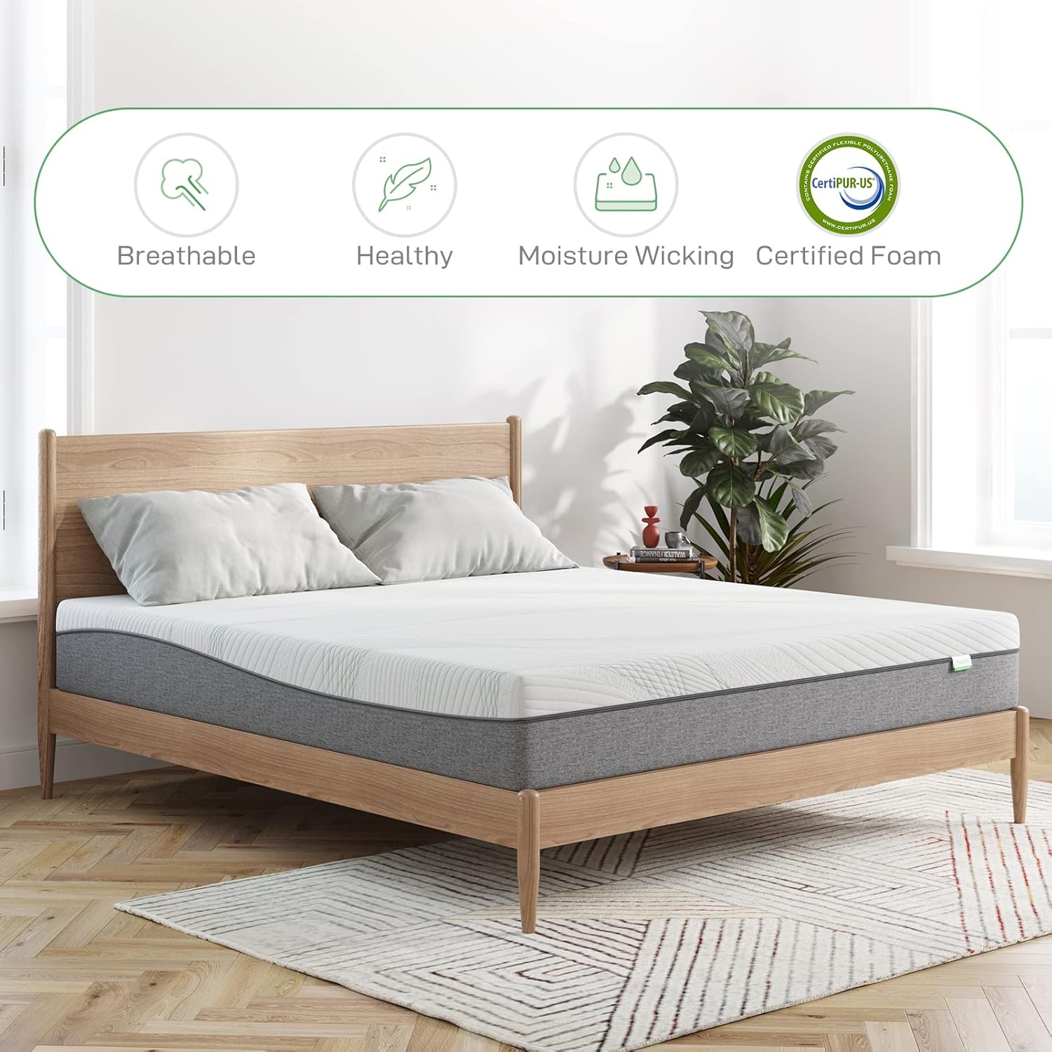 Novilla California King Mattress - 10-Inch Gel Memory Foam for Pressure Relief | CertiPUR-US Certified