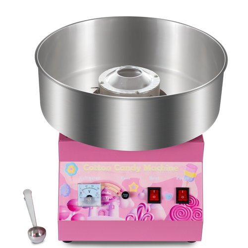Cotton Candy Machine Commercial, 1000W Cotton Candy Maker Machine, Candy Floss Maker with Stainless Steel Bowl, Sugar Scoop，double switch easy and safe to use for Kids, Home, Party, Birthday, Festival