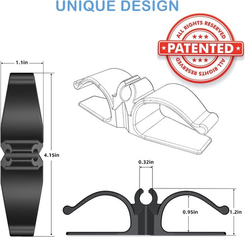 Lancord Kitchen Appliance Cord Organizer - Upgraded Stick-On Wire Wrapper for Mixers, Coffee Makers & More
