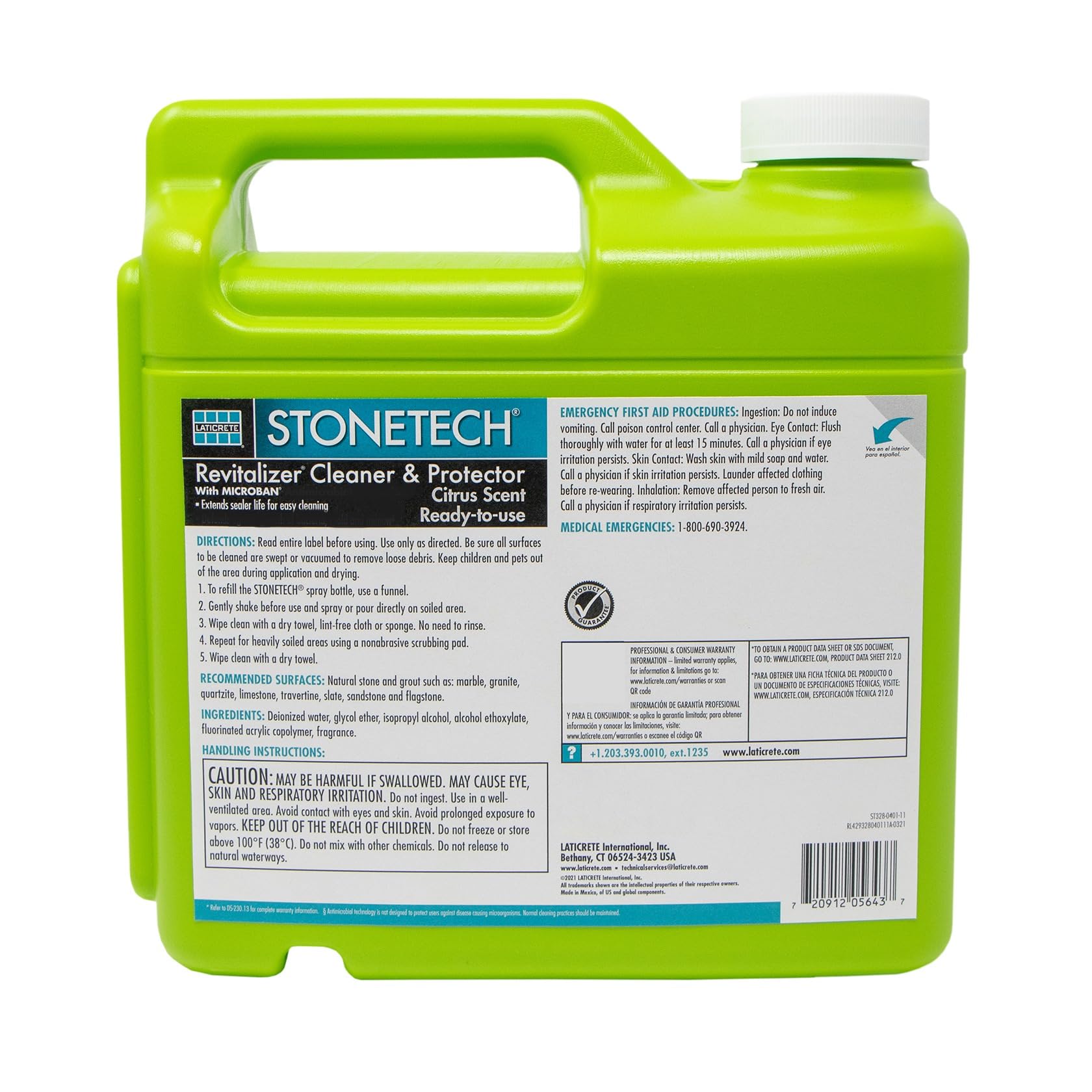 StoneTech Revitalizer Cleaner & Protector, 1 Gallon (3.785L) Bottle, Citrus Scent