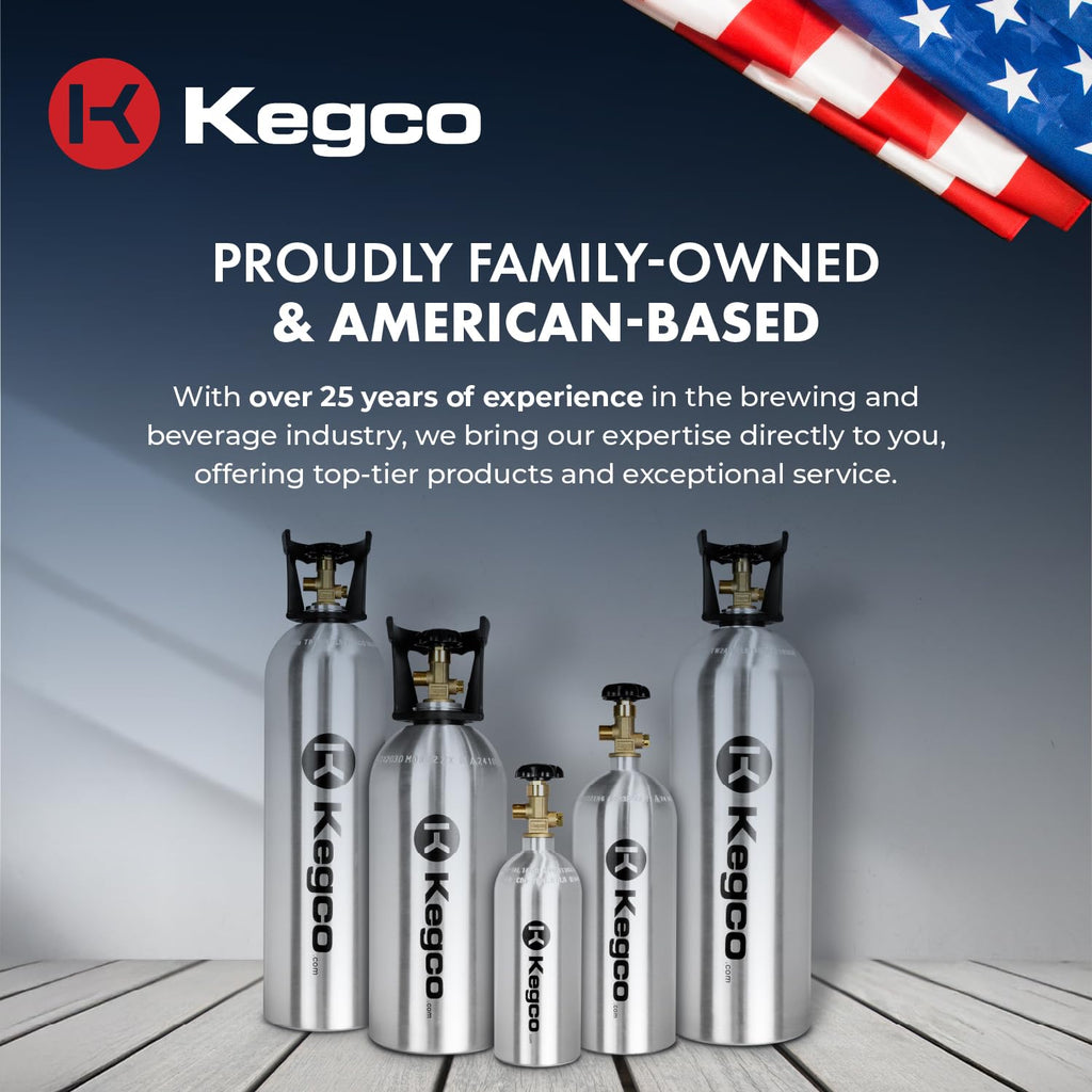 Kegco 2.5 lb. Aluminum Tank Co2 Cylinder