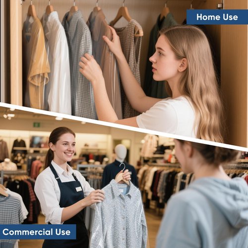 SmileLucky 50 Pack 23.6"x40" Garment Bags for Hanging Clothes, Thick Clear Plastic Dry Cleaning Covers for Closet Storage & Travel