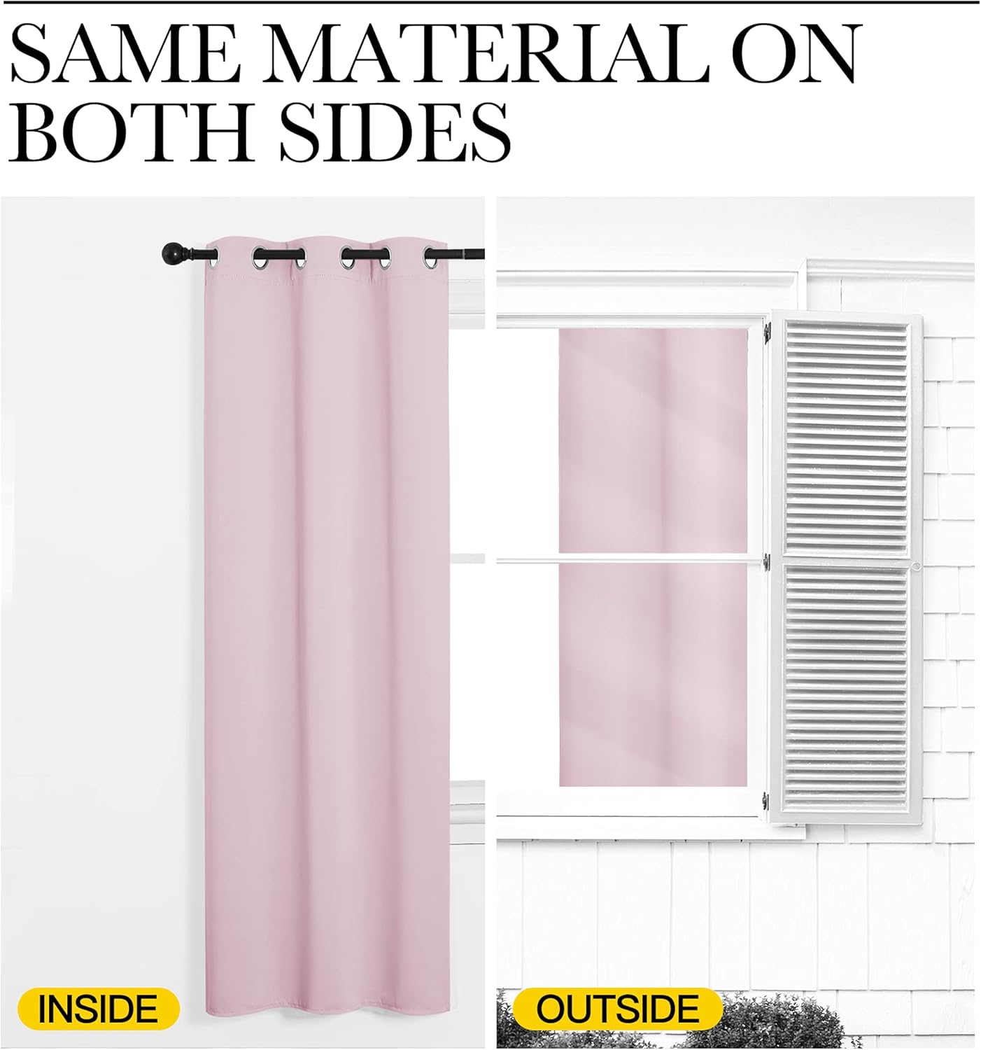 NICETOWN Room Darkening Drapes - Light Blocking Curtain Panels for Nursery | Soft Fabric, Lavender Pink, 42" x 95" (1 Pair)