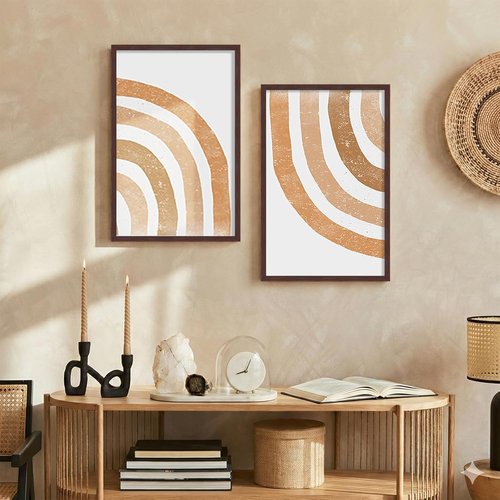LaVie Home 11x17 Picture Frame - Classic Brown Wall Display Frame with HD Plexiglas | Vertical & Horizontal Use