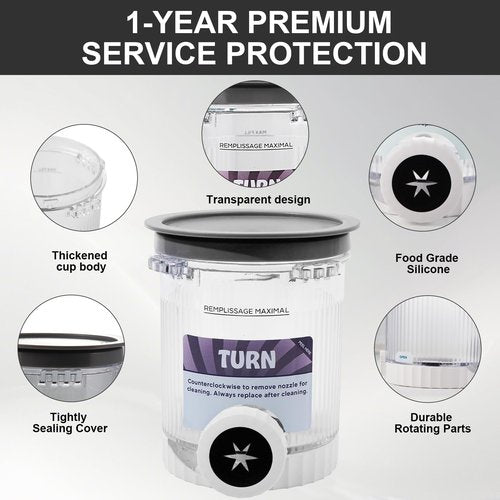 2 Pack Creami Swirl Pints and Lids for Ninja NC700 NC701 Series Accessory,16oz Creami Pint with Ice Cream Makers Compatible for Ninja Swirl Ice Cream & Soft Serve Makers BPA Free & Dishwasher Safe