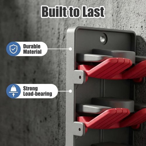 JBD Multicolor Hat Organizer - Wall Mounted Rack Holds 20 Baseball Caps | Innovative Auto-Grip Clips for Damage-Free Storage