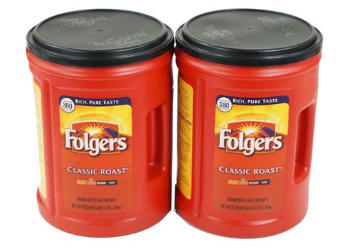 Folgers Classic Medium Roast Ground Coffee, 48 Ounce (Pack of 2)