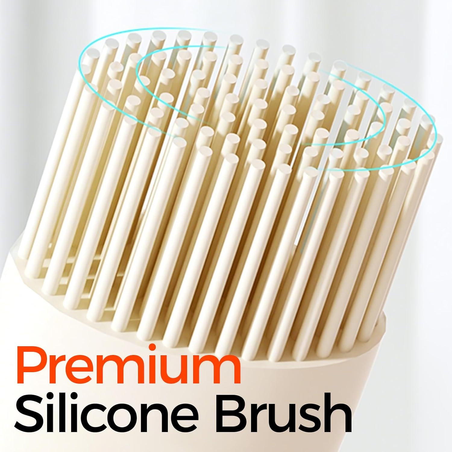 YARRAMATE Oil Dispenser with Brush - 300ml Glass Bottle for Kitchen | Silicone Basting Brush in Creamy White
