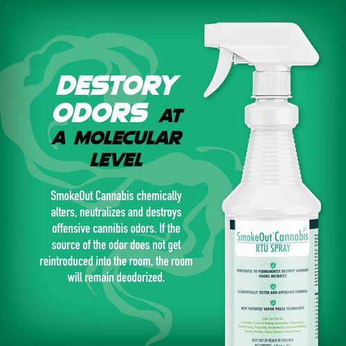 SmokeOut - Commercial Strength Odor Eliminator - Neutralizer, Deodorizer, Odor Remover (32 ounce)