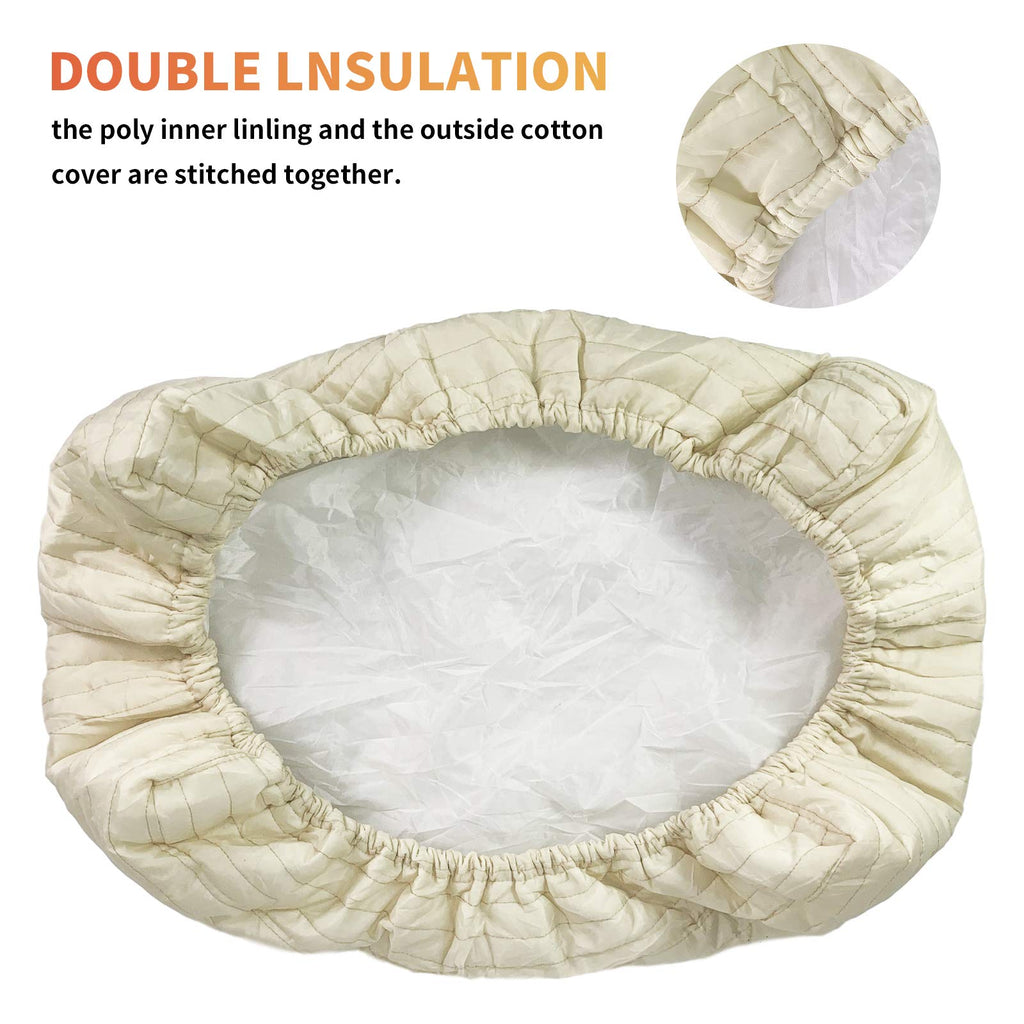 Homydom Indoor Air Conditioner Cover AC Unit Covers (Beige, 28"x20"x3.5")