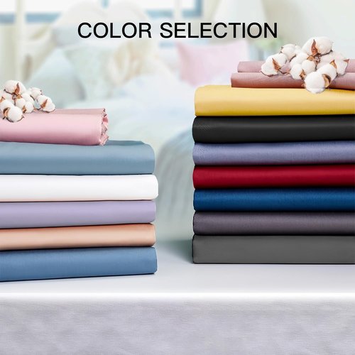 Deep Dream 100% Cotton Pillow Cases - Queen Size Set of 2 | 600 Thread Count, White, 20x30 Inches