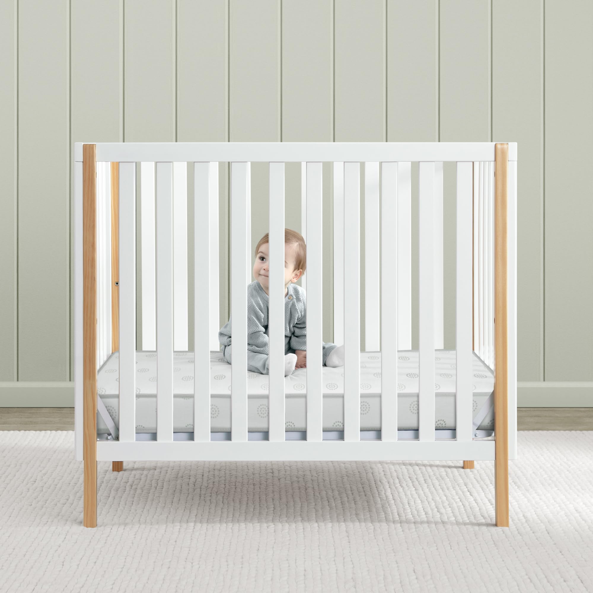 Twinkle Galaxy 3-inch Mini/Portable Crib Mattress - Sustainably Sourced Fiber Core - Waterproof - GREENGUARD Gold Certified (Non-Toxic) - Trusted 10 Year Warranty