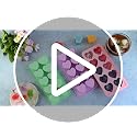 FRUIID Heart Silicone Ice Cube Molds, 3-Pack Deep Tray (Pink, Purple, Mint)