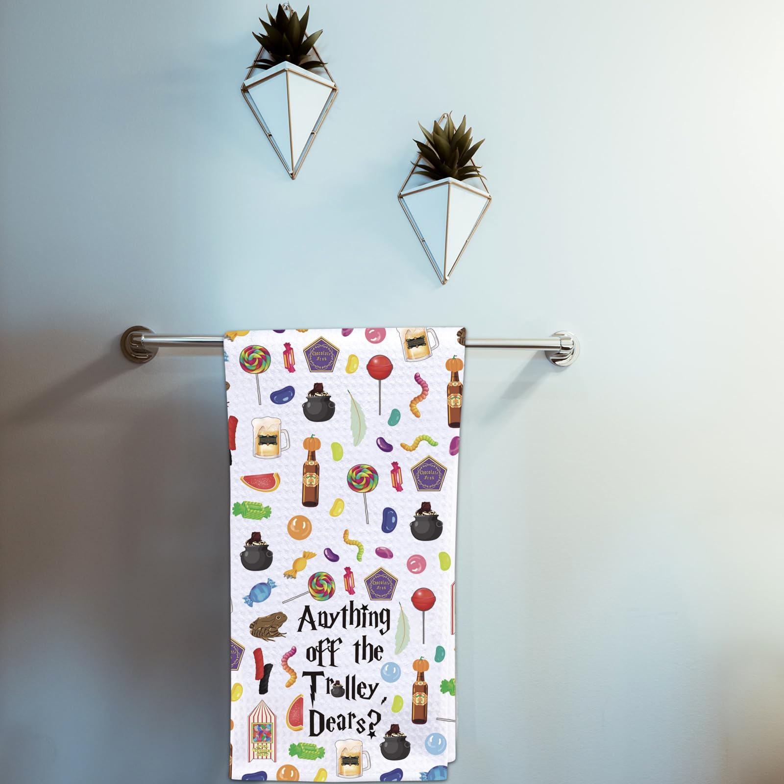 POFULL Wizarding Snacking Dish Towel Wizard Witches Gift Wizard Lover Kitchen Towel (Anything Off)