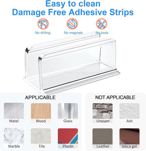 Govee Neon Rope Light Clips - 24 Pcs Clear Waterproof LED Strip Brackets | Adhesive Wall Mount Holders