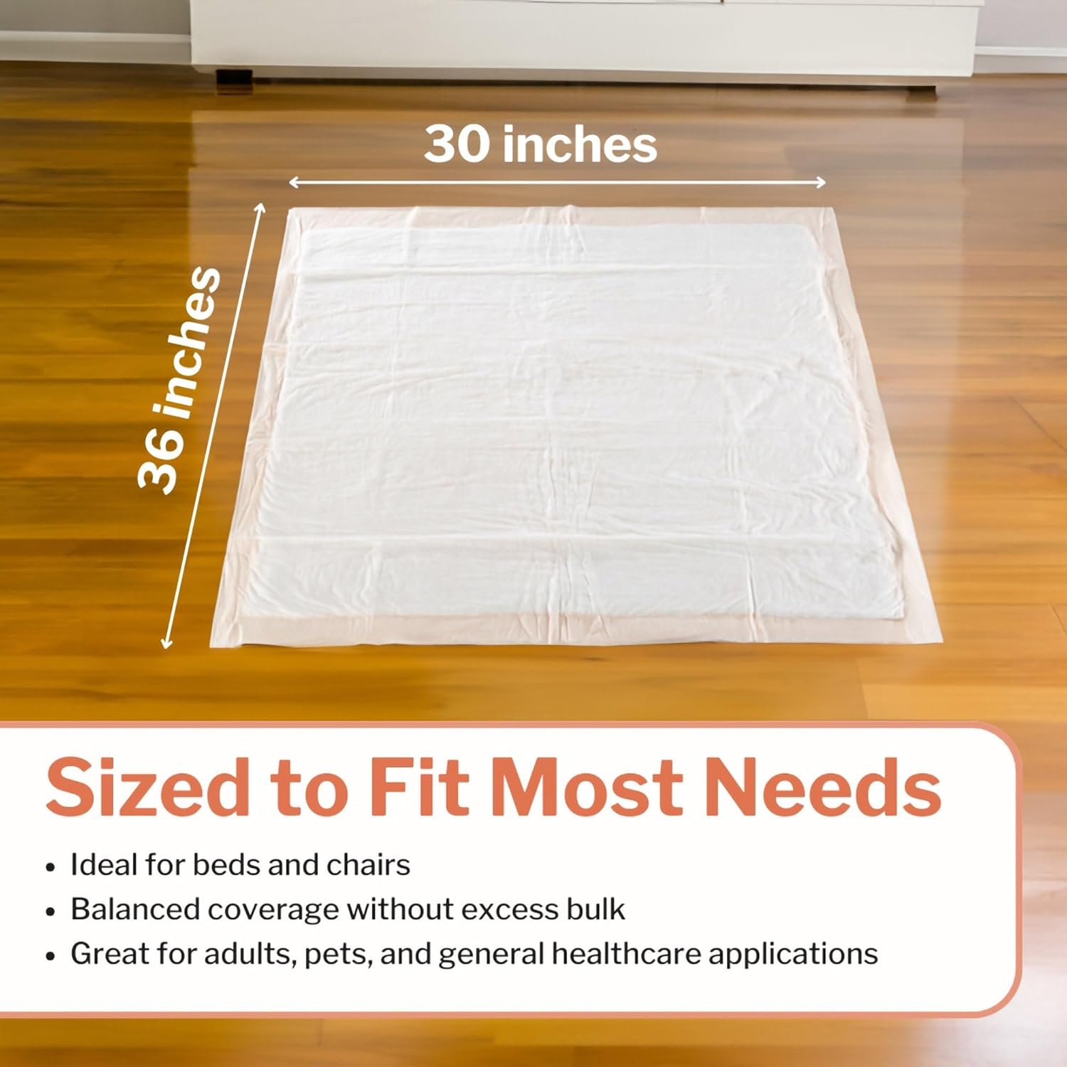 McKesson Disposable Bed Pads - Heavy Absorbency Underpads 30" x 36" | 200 Count for Adults & Babies