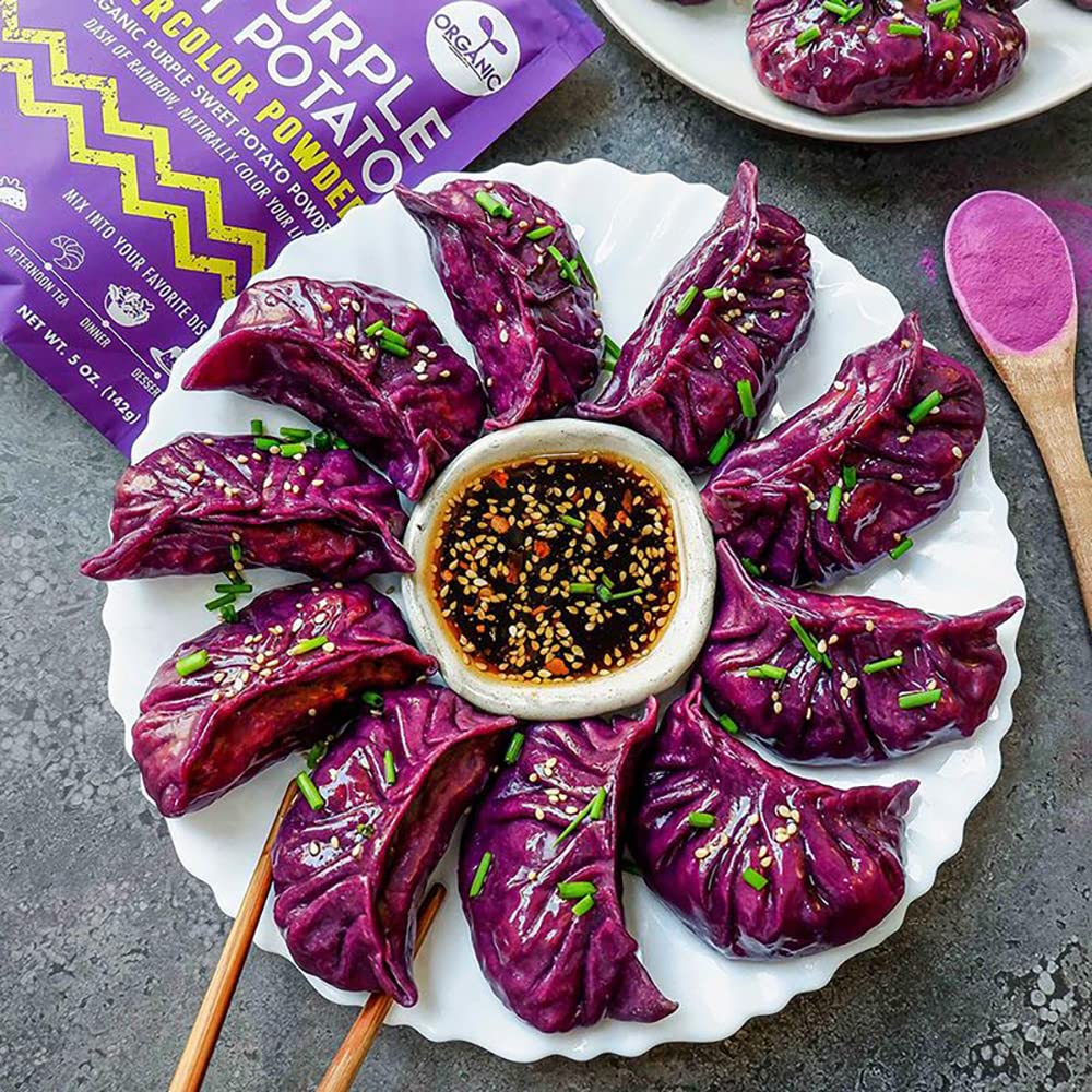 Suncore Foods Purple Sweet Potato Powder, Purple Food Coloring Powder, Gluten-Free, Non-GMO, 16oz, 1 Pack