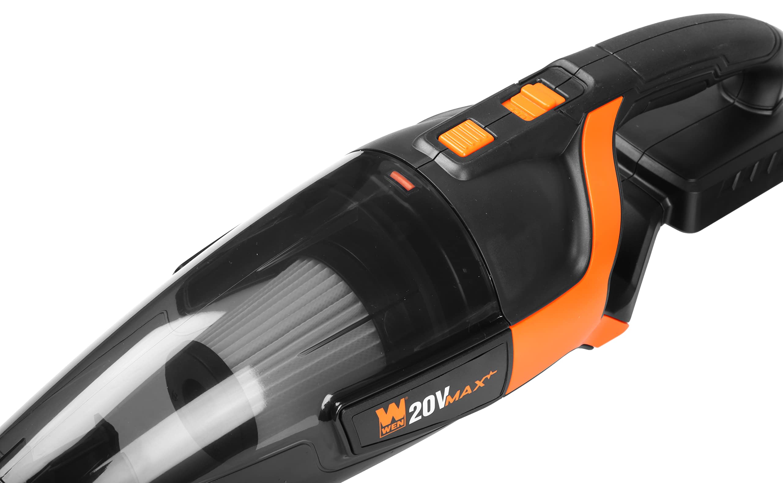 Wen Cordless Vacuum Cleaner, Handheld with 20V Max 2.0 Ah Lithium-Ion Battery and Charger (20861)