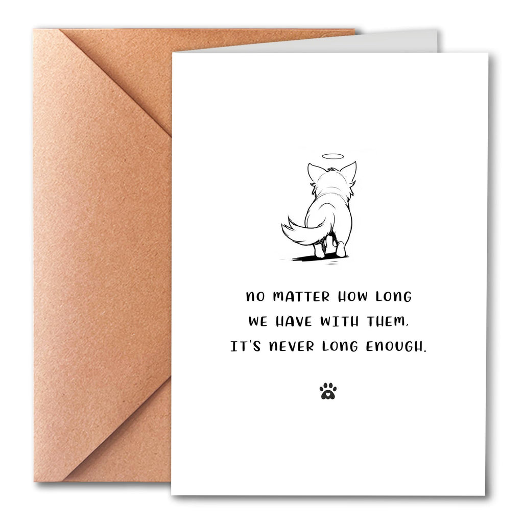 PTRUKD, Dog Sympathy Card, Dog Bereavement Card, Heartfelt Condolence Card for Pet‘s Owner to Express Condolences and support