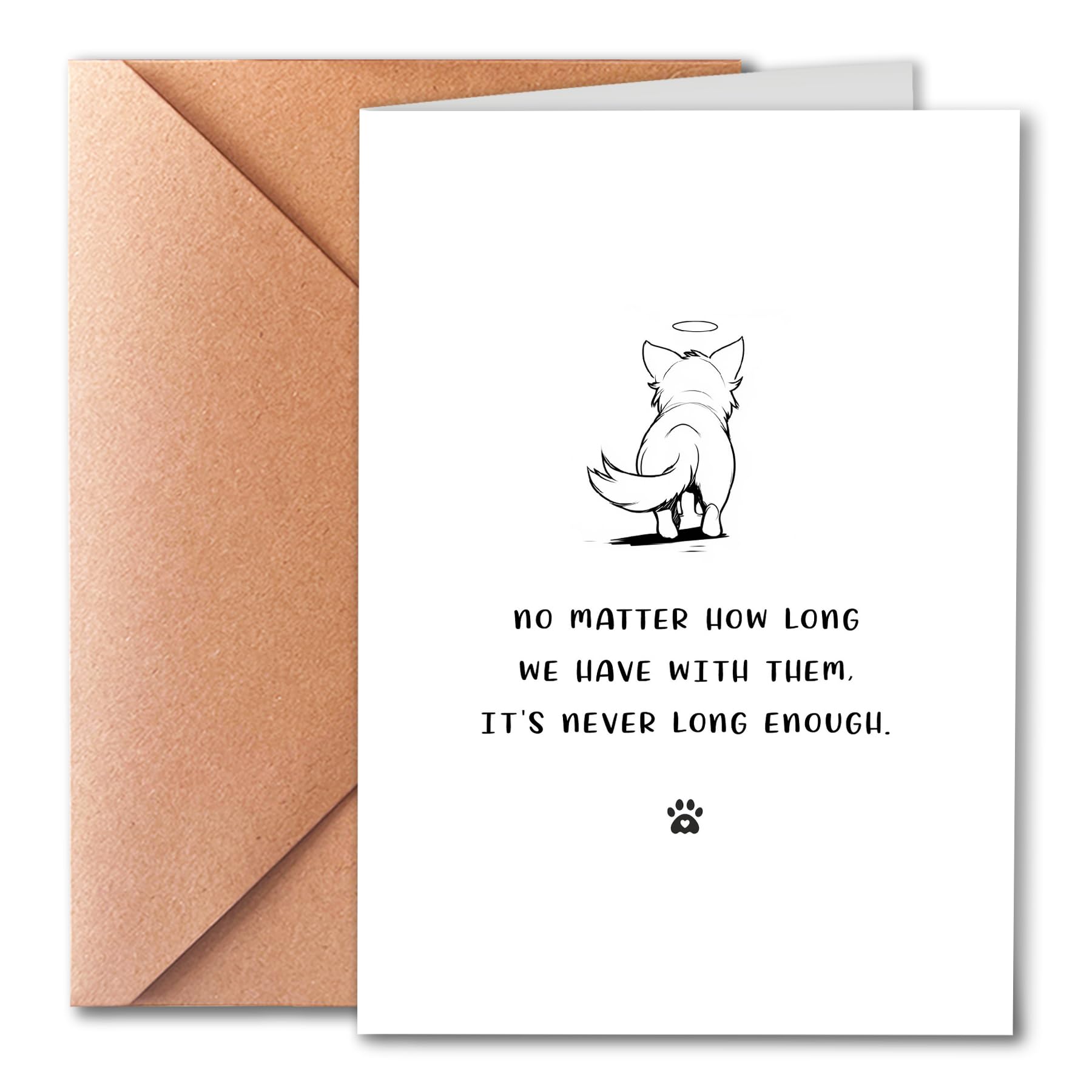 PTRUKD, Dog Sympathy Card, Dog Bereavement Card, Heartfelt Condolence Card for Pet‘s Owner to Express Condolences and support