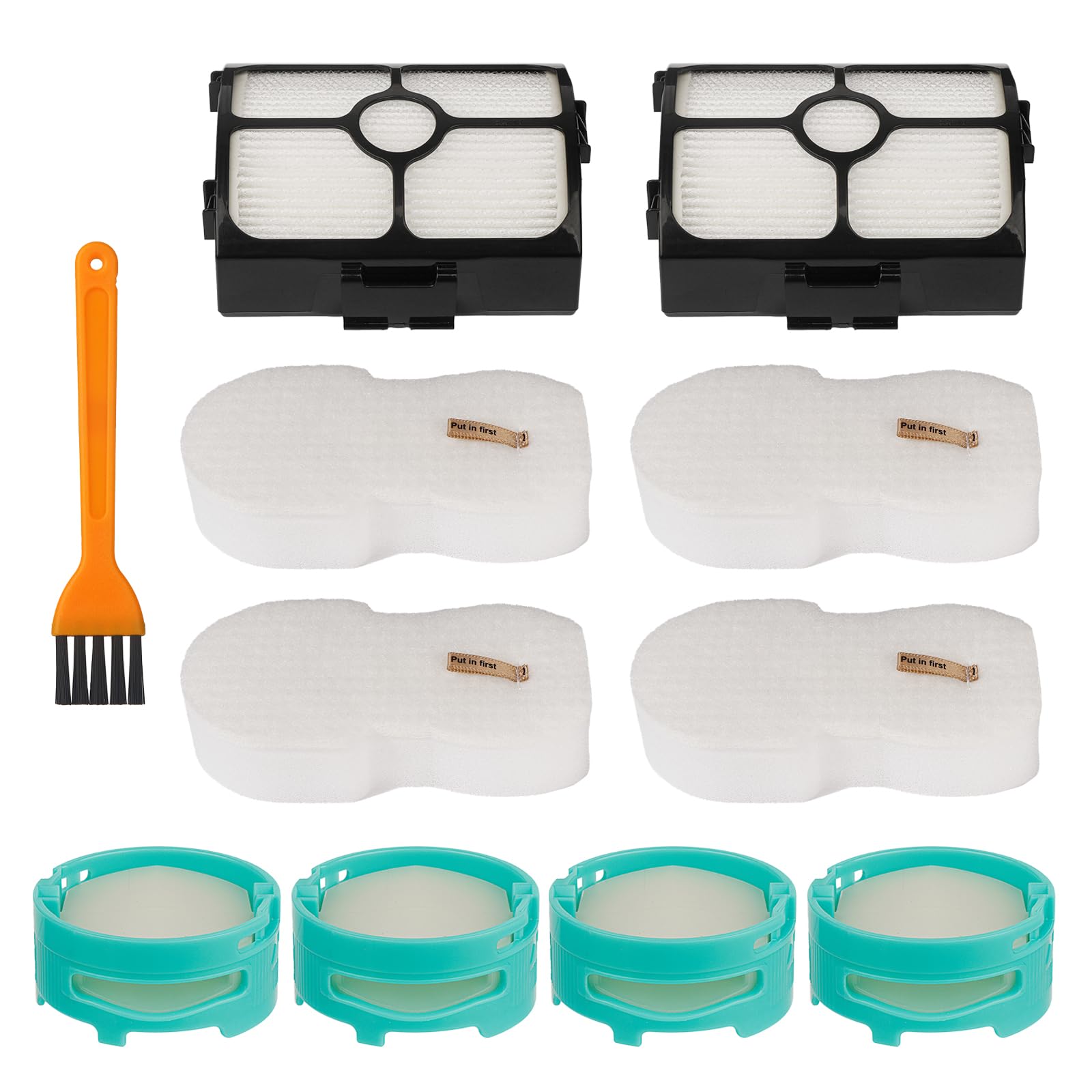 Replacement Filters for Shark HZ3002 HZ3000 Stratos Ultralight Corded Stick Vacuum with 4PCS Foam & Felt Filter, 4PCS Replacement Shark Odor Neutralizer Cartridge, Replace Part XFFKHZ3000 XHFHZ3000