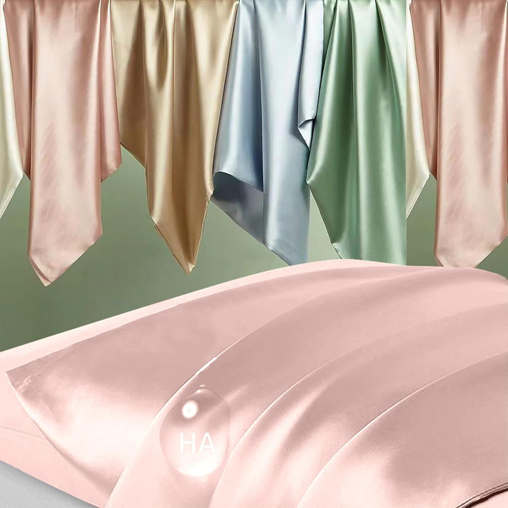 Skiennix Mulberry Silk Body Pillow Case - Smooth, Anti-Acne, Cooling | 20x54 Inches, Coral Color