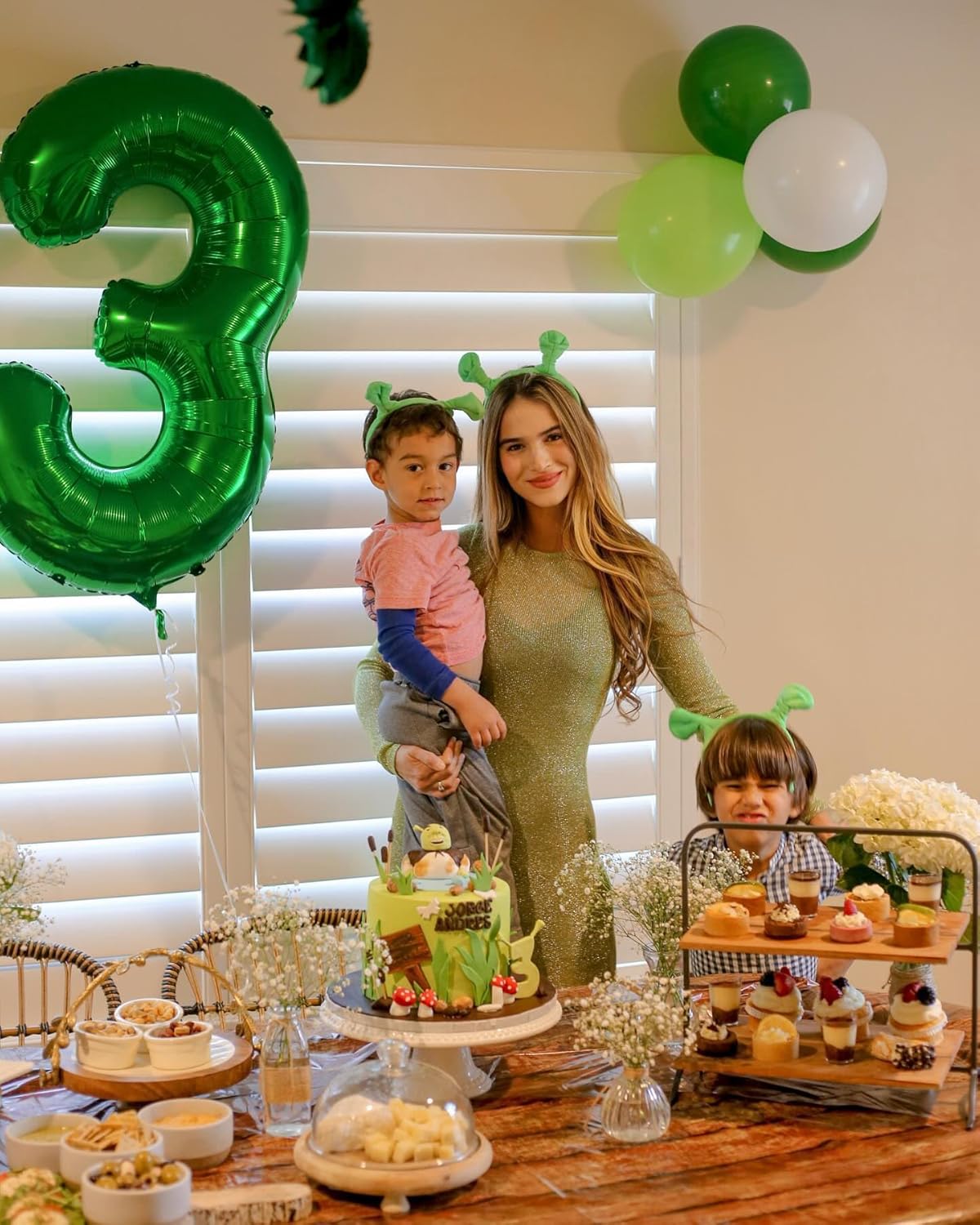 Number 3 Balloon - 40 Inch Green Birthday Decoration for Kids & Adults | St. Patrick's Day Party Supplies