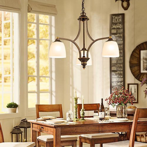 Ceiling Fans Glass Shade Replacements, 6-Pack Lampshades Light Shade Covers White Frosted Glass for Chandelier, 4.92"High, 4.72"Diameter, 1.65 "Fitter, Bell Shaped Shade Globes