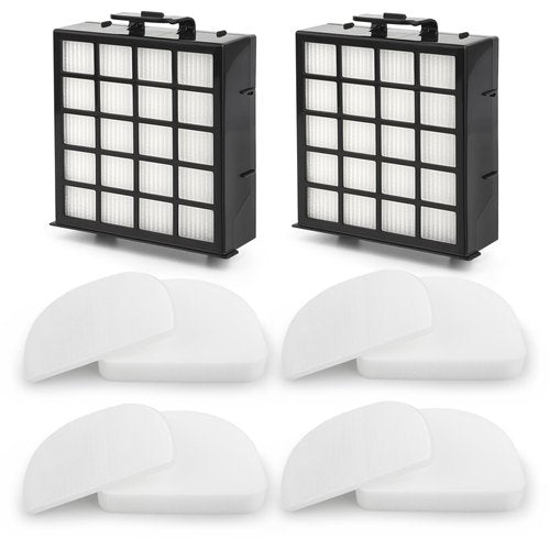 AZ4002 Replacement filter for Shark POWERDETECT Upright Vacuum Cleaner AZ4000 AZ4002 AZ4000C, Compare to Part # XHFAZ4000# XFFKAZ4000, 2 Pack Hepa Filters+ 4 Pack Foam & Felt Filters