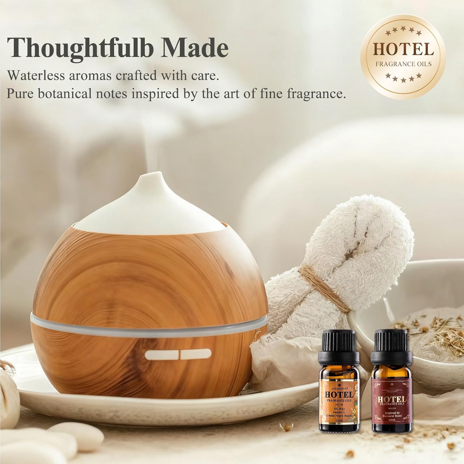 Skiennix Hotel Diffuser Oil Gift Set | 5-Star Fragrance Collection - My Way, White Tea, Baccarat, Dubai, Beachfront Villa