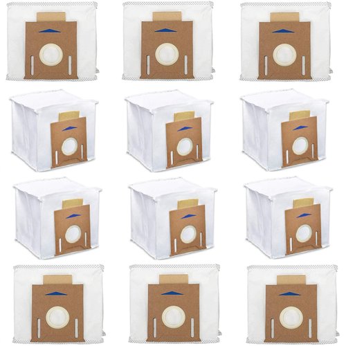 Mochenli 12 Pack Replacement Vacuum Filter Bags for Yeedi K781+, Ecovacs DEEBOT OZMO T8 AIVI T8 Max and Deebot N8 Pro+ Robot Vacuum Cleaner