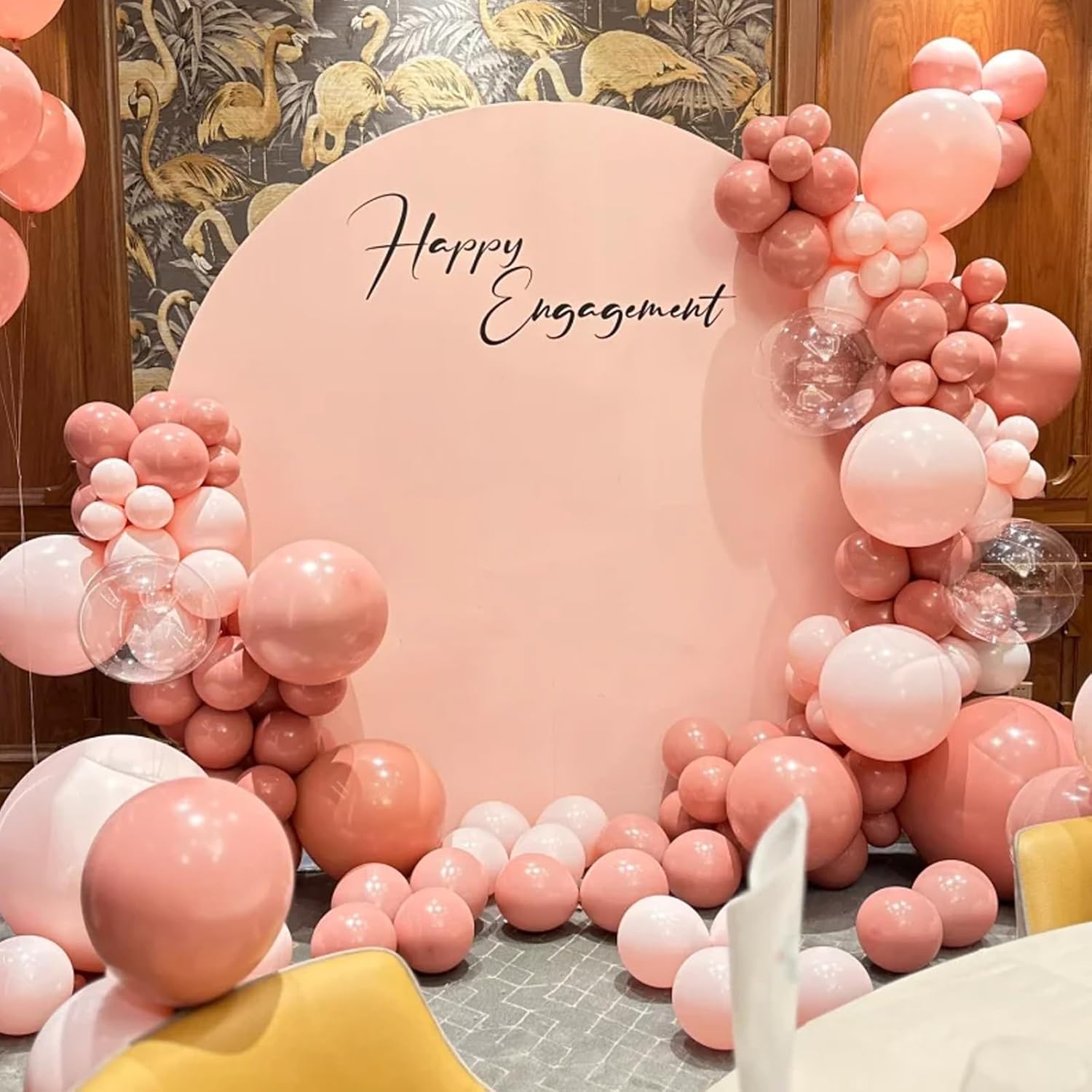 Voircoloria Retro Pink Balloons - 90-Pack Balloon Garland Arch Kit | Various Sizes for Parties & Celebrations