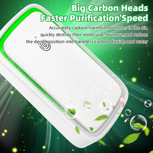 2026 Upgraded Air Ionizers for Dust Mites Plug in Air Purifier Quiet Odor Eliminator with Negative Ion Generator for Home Bedroom, Office, Kitchen, Pet Odor, Smoke, Dust,6 Pack